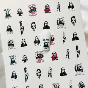 Call Me - Hand Crafted Nail art Waterslide Decal