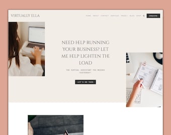 Ella - Feminine WordPress Theme for Virtual Assistants, Coaches and Service Providers, Online shop, Ecommerce, Blog - Kadence Child Theme,