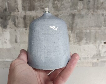 Oil lamp ceramic of coarse blue clay