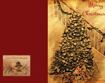 Frosted Window Pane's Vintage Made Christmas Card's