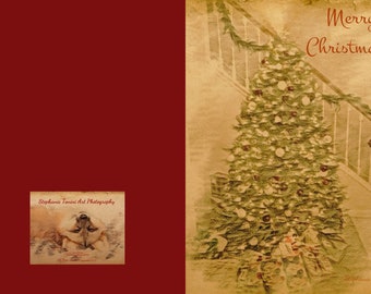 Frosted Window Pane's Vintage Made Christmas Card's