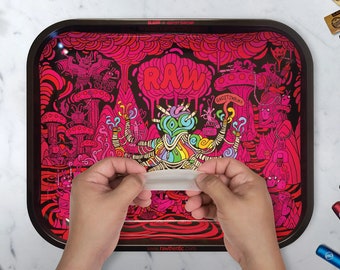 Limited Edition* RAW x Ghostshrimp #3 Rolling Tray with Certificate - Collectable Tray - Weed Tray - Stoner Gift (Large)