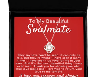Soulmate Gift Love Knot Necklace, Gift for my Soulmate, Soulmate Gift Ideas For Her
