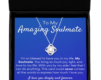 Gift for Soulmate, Soulmate Necklace, Soulmate Gift Idea, Romantic Soulmate Present