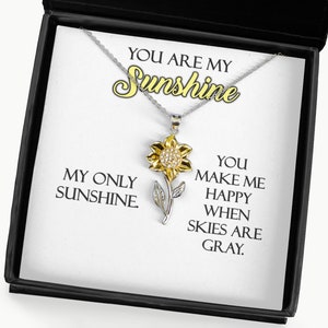 You Are My Sunshine Necklace Gift, Sunshine Gift Ideas, You Are My Sunshine Gifts, You&#39;re My Sunshine Present