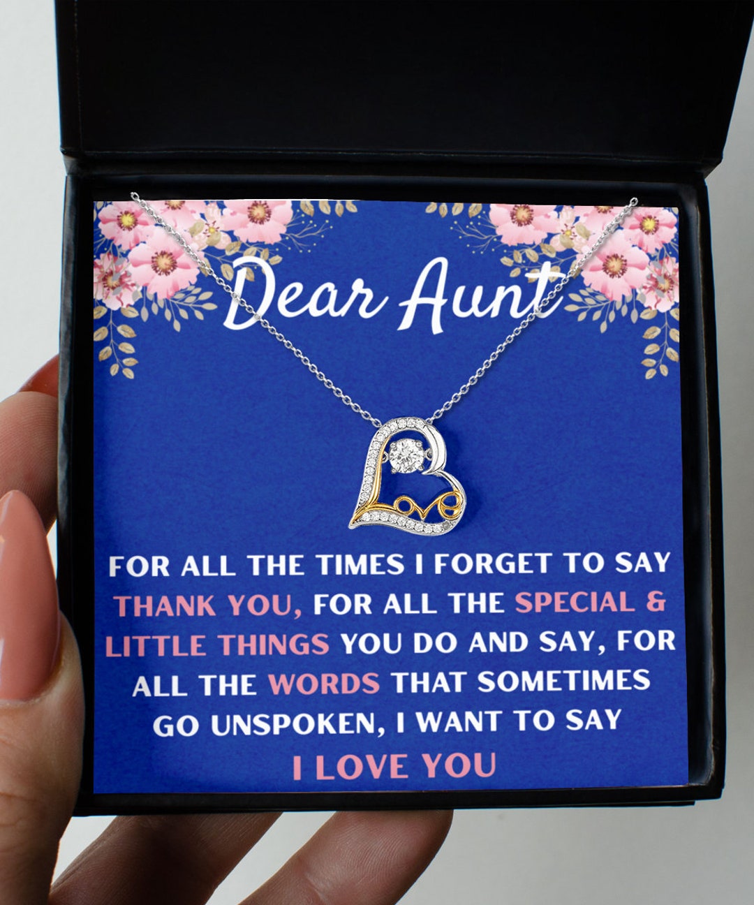 Dear Aunt Gift, Gift for Aunt, Aunt Gifts, Aunt Necklace, Aunt Gifts Etsy