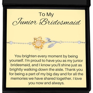 Junior Bridesmaid Gift, Gift for Special Junior Bridesmaid Gift, Wedding Junior Bridesmaid Gift Ideas