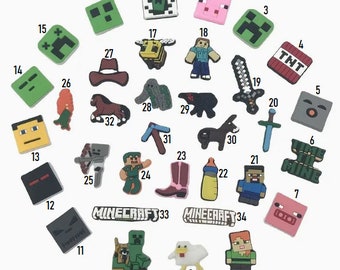crocs minecraft charms