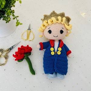 Readymade, Little prince, amigurumi little prince, handmade gitf, boy room decor