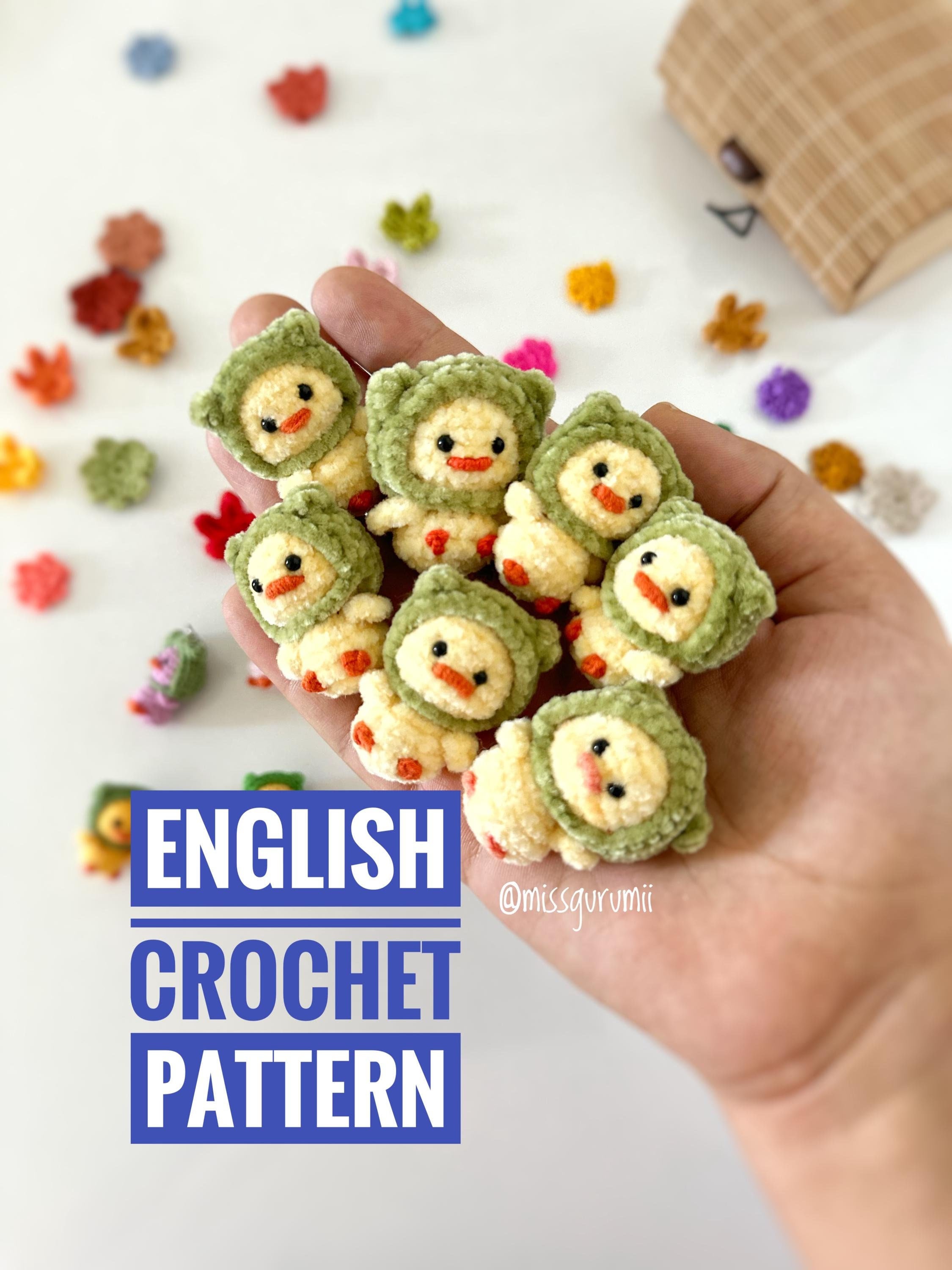 30 Frog Hat Crochet Patterns for Playful Animal Hats, Balaclavas, and Amigurumi Projects 24 Mini Duck in Frog Hat Low-Sew Pattern