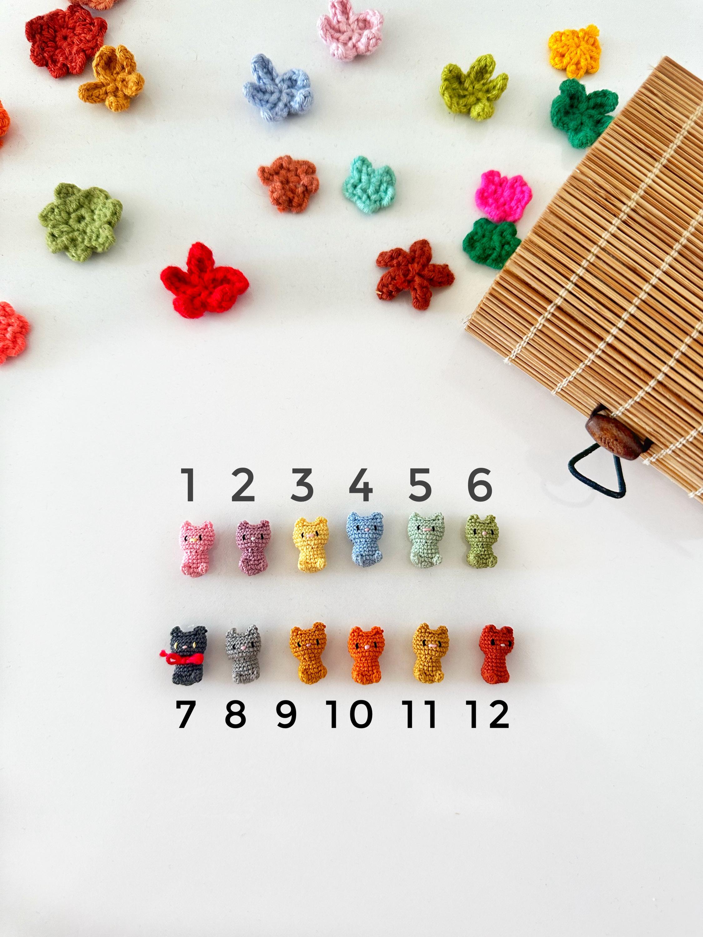 ミニチュア猫、手作りギフト、カラフルな猫、マイクロ猫、マイクロ