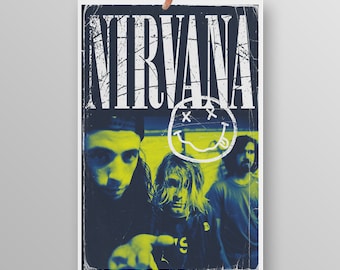 Nirvana Poster Music Wall Art Print (24x18)