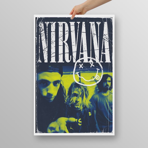 NIRVANA Poster, Nirvana Poster, Home Decor, Wall Decor Print Custom Poster  Print Wall Art, Music Print Gift Poster 