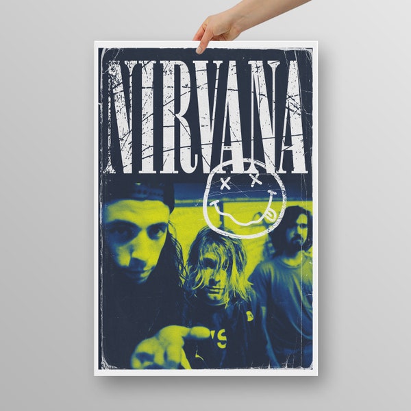 Nirvana Poster Etsy