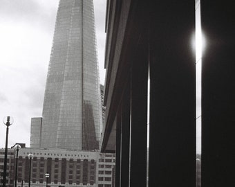 The Shard, London Photography, Black and White, Home Wall Art