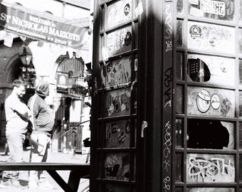 St Nick's Market, Bristol Print, Bristol Photography, Black and White, Home Wall Art