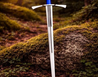 Medieval Longsword with Leather Sheath | Carbon Steel Full Tang Sword