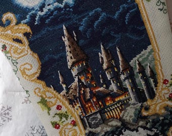 Wizard Castle Christmas handmade finished Christmas Stocking