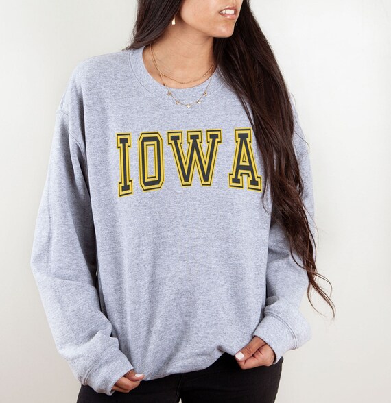 Vintage IOWA Sweatshirt Retro Football 
