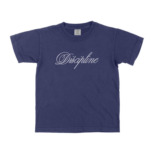 Discipline baby tee XS-XL coquette shirt coquette shirt cute y2k slogan t-shirt gifts for her aesthetic cinnamon girl cottagecore