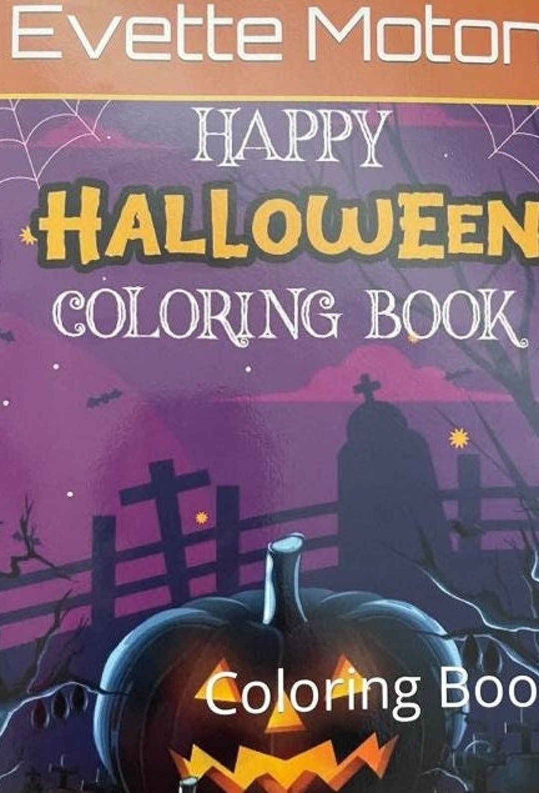 Hallowween Coloring Book Etsy