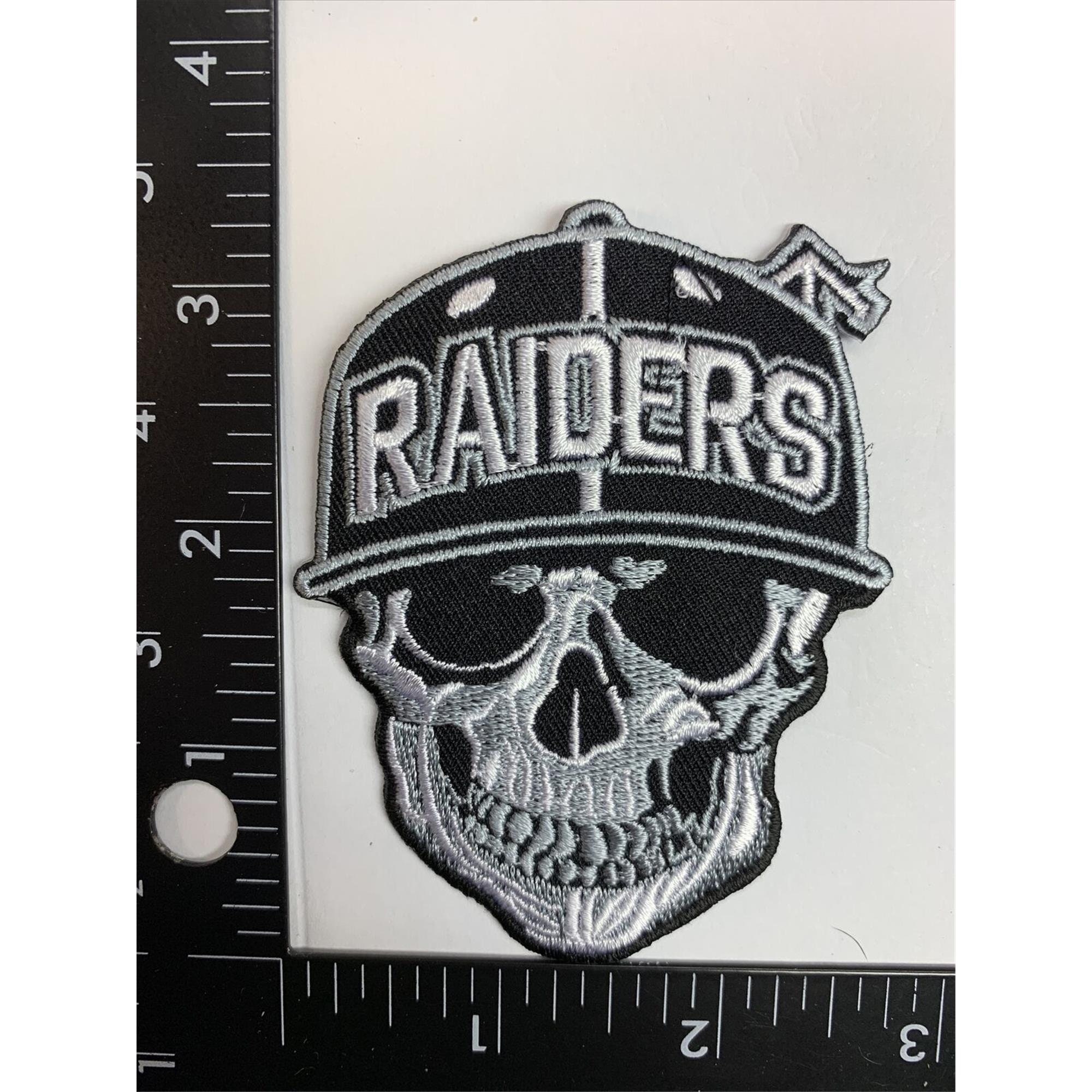 Pack of 3 mini Las Vegas Raiders Patch 2.5 in - Embroidered Iron on or sew  on
