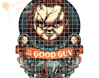 Chucky PNG| Sublimatie Print| Sublimatie Download| Digitaal bestand| Digitaal printen| Good Guy Pop PNG| Horror PNG| Halloween Png|