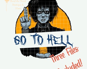 Ga naar de hel PNG, PDF, SVG.|*Digitaal bestand*| Sublimatiedruk| Hocus Pocus|