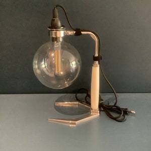 Industrial lamp, upcycled lamp, retro lamp, cafetière lamp