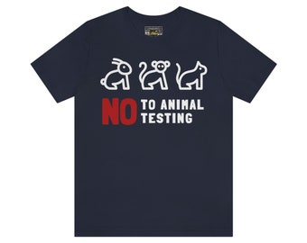No Animal Testing Unisex Jersey Short Sleeve Tee