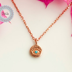 Turquoise Evil Eye, Talisman Necklace, Evil Eye Necklace, Eye of Protection, Protection Necklace, Evil Eye Jewelry, Evil Eye Pendant