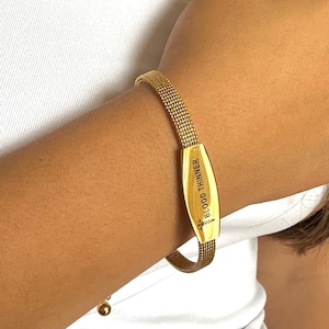Emergency bracelet gold