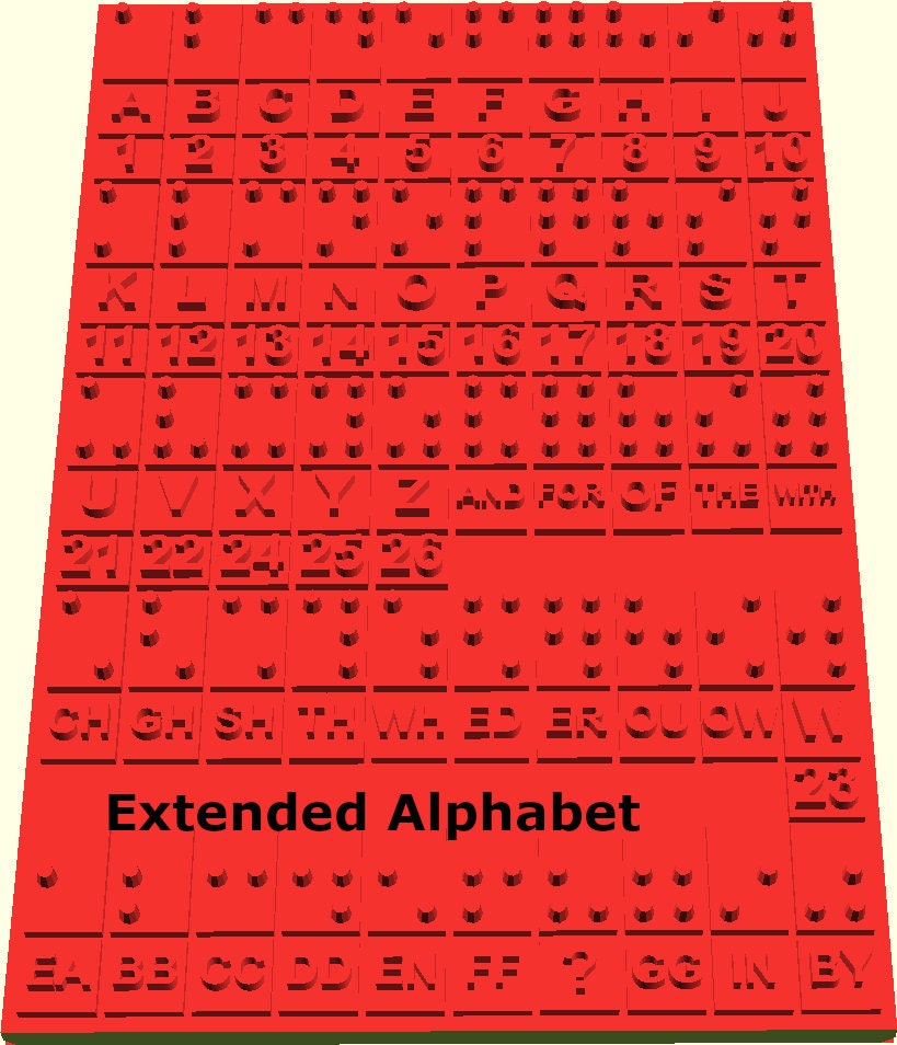 Braille Keyboard Personalised Learning Teaching Aids Etsy