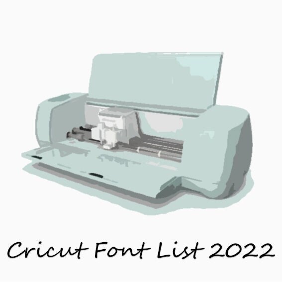 Cricut Font List 2022 Etsy