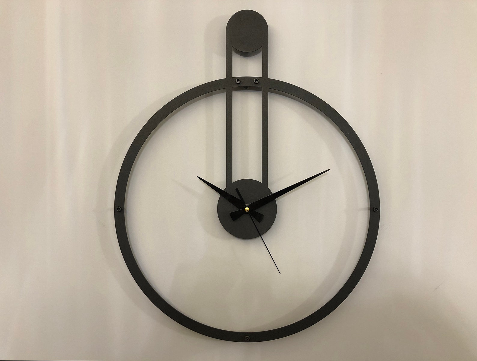 Minimalist Wall Clock Mid Century Modern Wall Clock Etsy