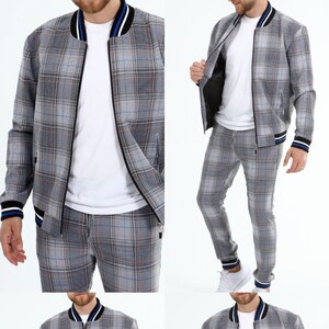 Chandal a cuadros top
