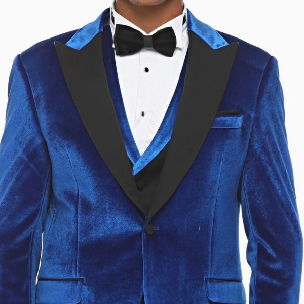 Royal Blue Wedding Tuxedo Jacket Etsy