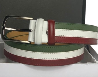 Handmade Italian Leather Belt for Men: Classic Design