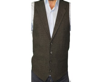 Chaleco gris elegante para hombre / Corte a medida