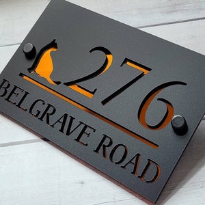 MODERN CAT HOUSE Sign | 230 mm х 155 mm