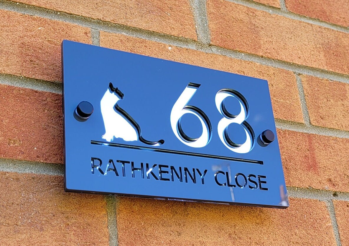HOUSE DOOR SIGN Personalised House Sign Acrylic House Sign Etsy UK