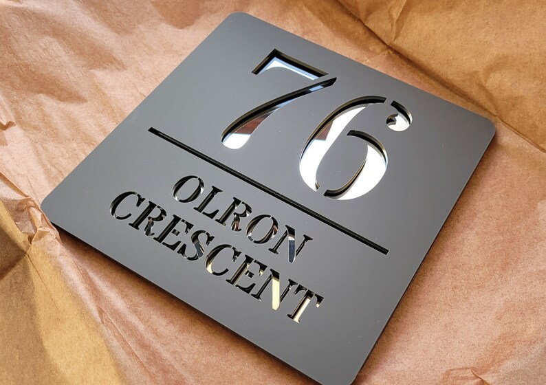 MODERN HOUSE SIGN House Numbers Door Number Signs House Etsy UK