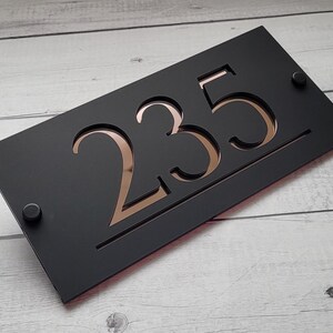 MODERN HOUSE SIGN | House Number | Number Plate | 250 X 120mm | 360 X ...