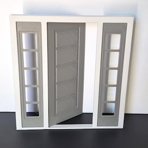 Dollhouse Panel Door STL - 1:24 Scale Miniature