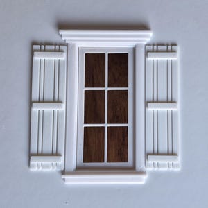 Persianas para casa de muñecas, archivos STL a escala 1:12, archivos de impresión 3D en miniatura.
