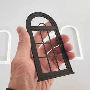 Gewölbtes Fenster STL 1:12 Fensterbild fürs Puppenhaus