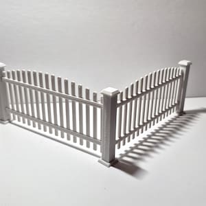 Picket Fence STL 1 12 Scale Dollhouse Miniature 3D Print Files