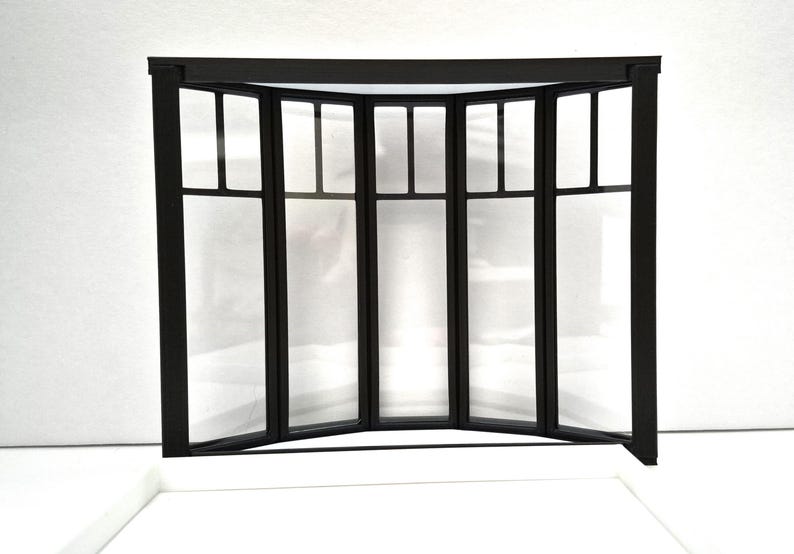 Window Stl Dollhouse Bay Window STL Kit 1:12 Scale Curved Window 3D Print Files - Etsy