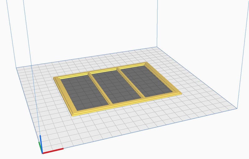 Window Stl Triple Sliding Window STL 1 12 Scale Dollhouse Window 3D Print File - Etsy