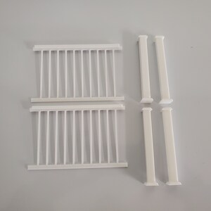 Dollhouse Railing, 1:12 Scale Miniature Dollhouse, 1 Inch Scale Railing ...